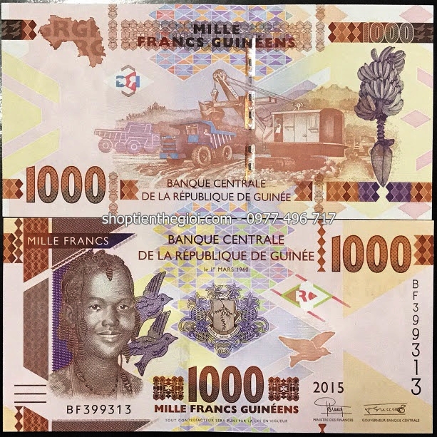 Guinea 1000 franc 2015 UNC